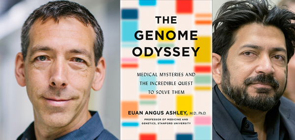Euan Angus Ashley and Siddhartha Mukherjee photos, and book cover